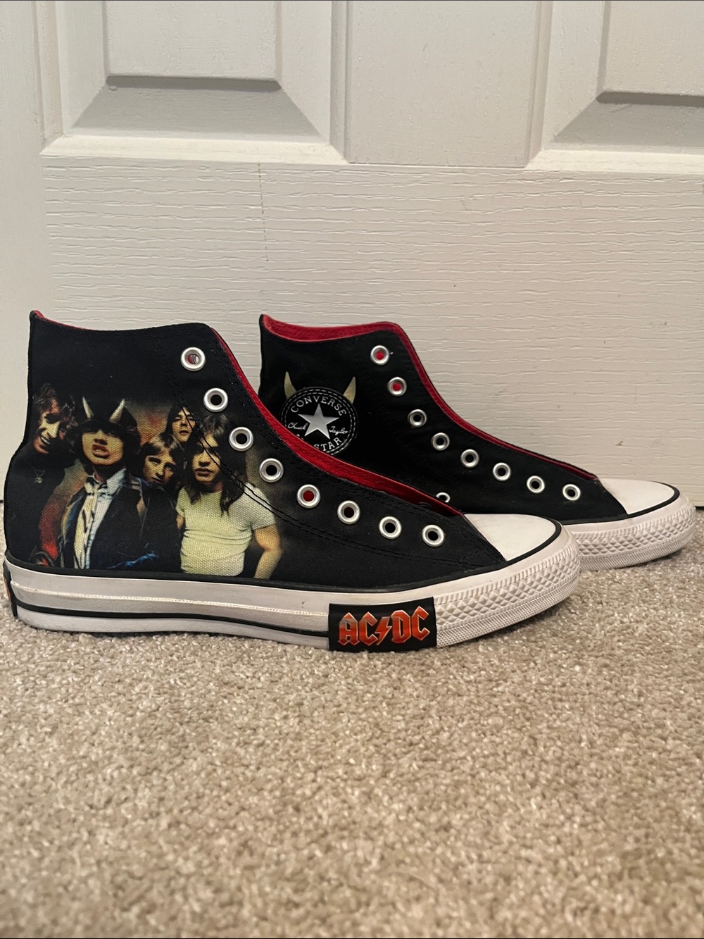 AC/DC Converse Black High-Top Sneakers